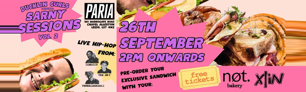 Sat 26th September 2026 - Paria, Leeds - DuckLin Curls presents Sarny Sessions vol 2