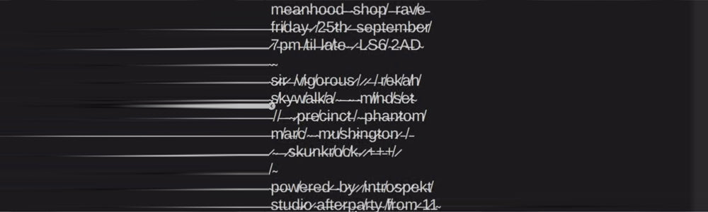 Fri 25th September 2026 - Vinyl Whistle/Meanhood Records, Leeds - Meanhood Shop Rave