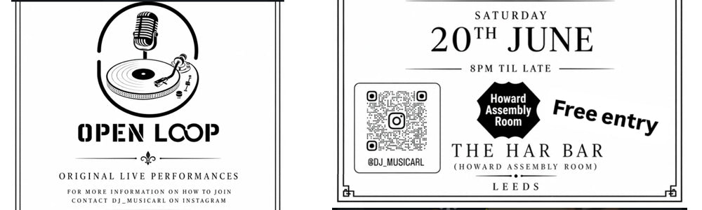 Sat 20th June 2026 - Howard Assembly Room Bar, Leeds - DJ MusiCarl's Open Loop event